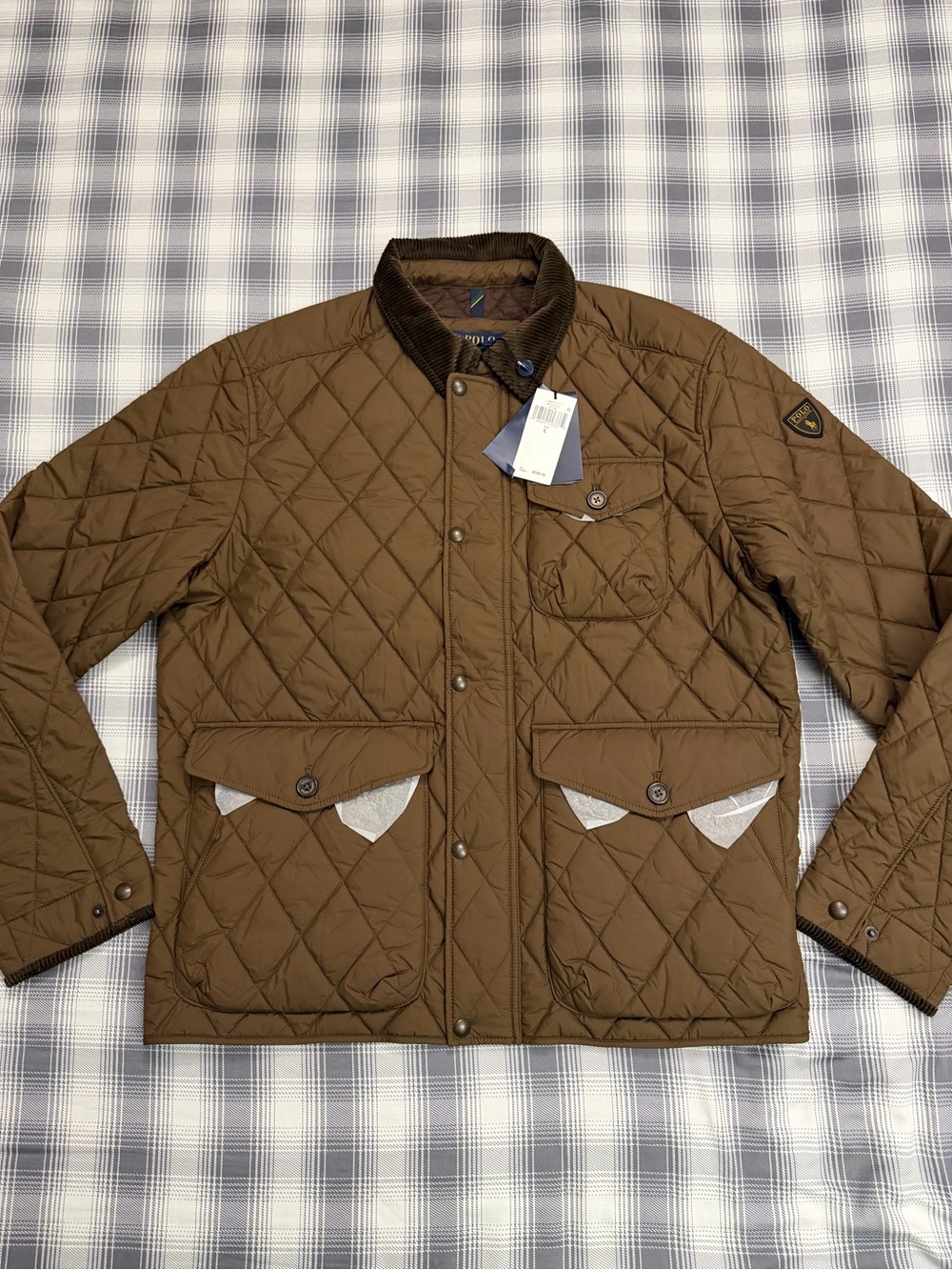Polo by Ralph Lauren Brown Beaton Quilted Puffer Jacket